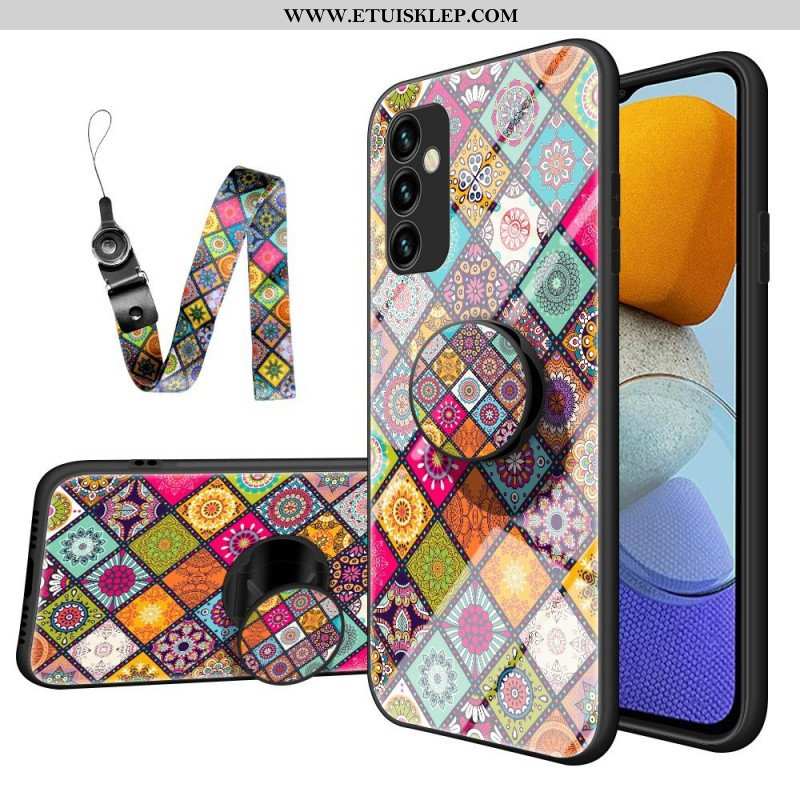 Futerały do Samsung Galaxy M23 5G Patchworkowy Uchwyt Magnetyczny